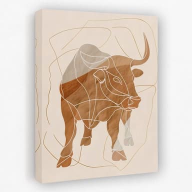 Animal canvas wall art prints featuring bold wildlife portraits